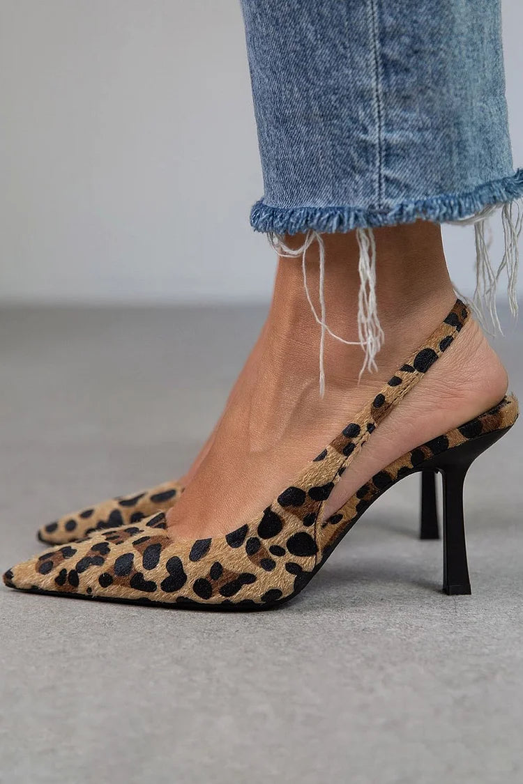 Avery™ | Tacones D’Orsay Leopardo
