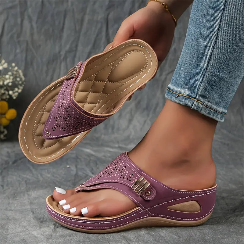Élodie Sandalias con Cuña y Chancla
