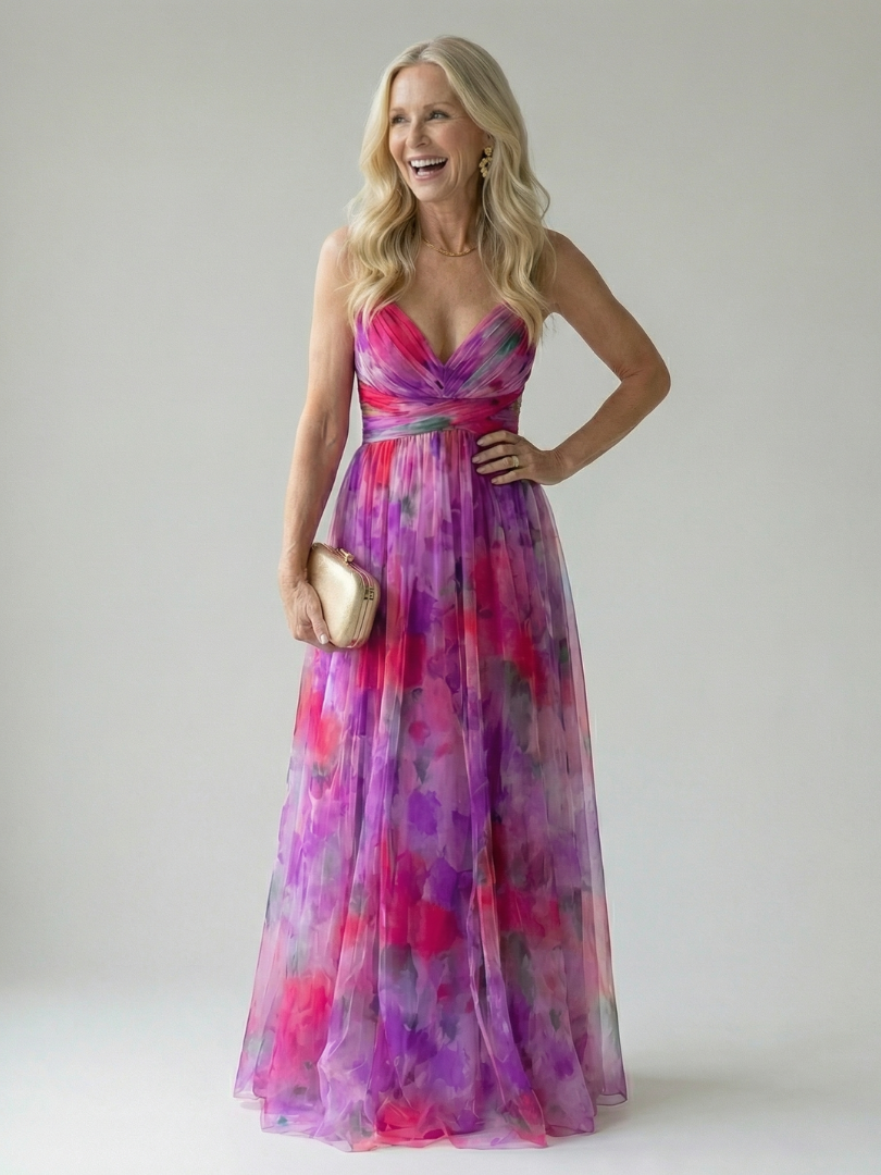Robe longue cache-cœur douce Isel