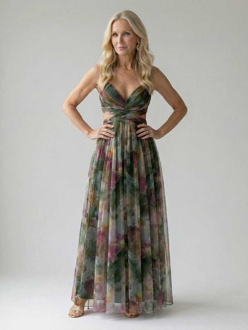 Robe longue cache-cœur douce Isel