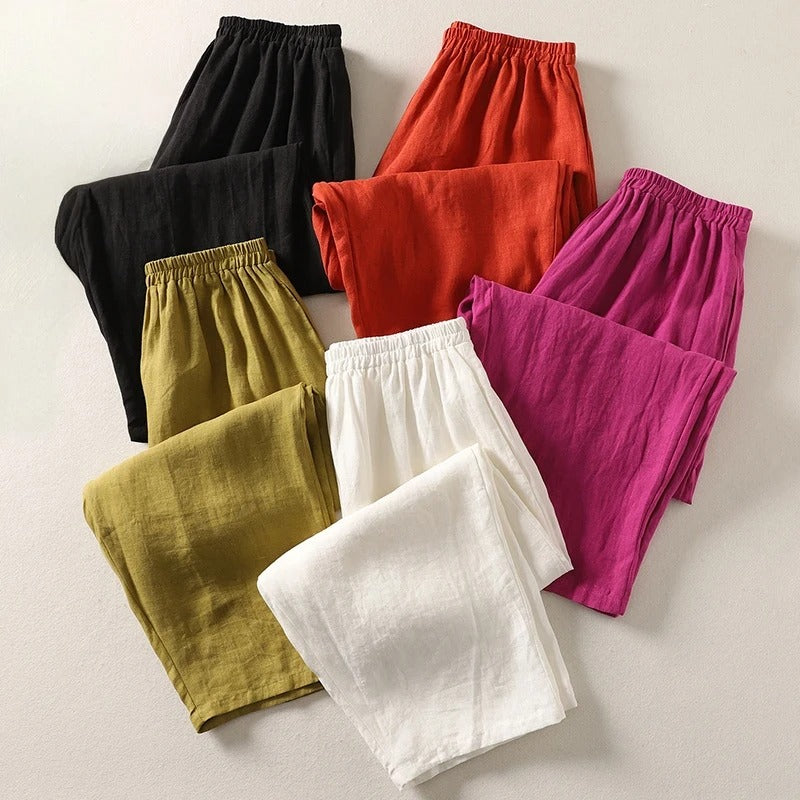 Pantalon fluide taille élastique Catherine