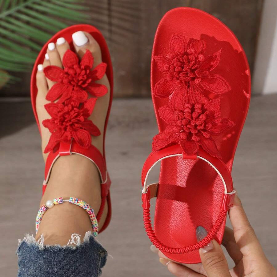 Sandales Orthopédiques Fiorella à Fleurs Brodéess