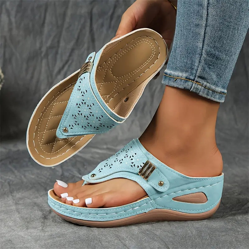 Élodie Sandalias con Cuña y Chancla