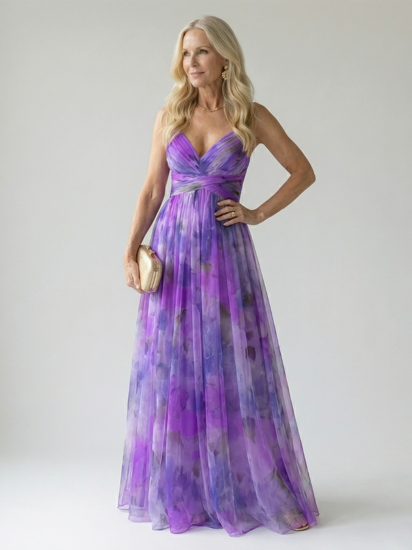 Robe longue cache-cœur douce Isel