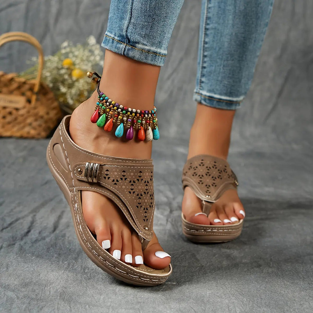 Élodie Sandalias con Cuña y Chancla