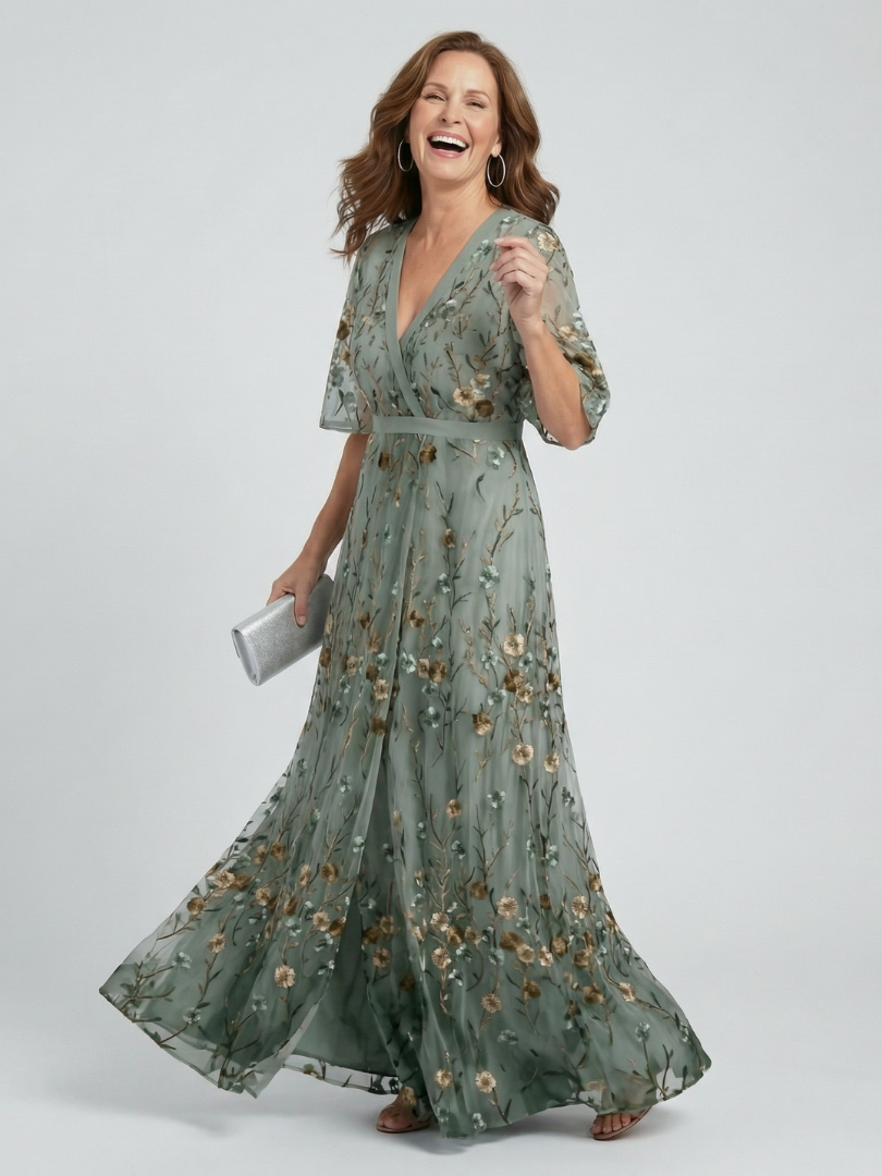 Robe longue Selora dos-nu Bloom Flow