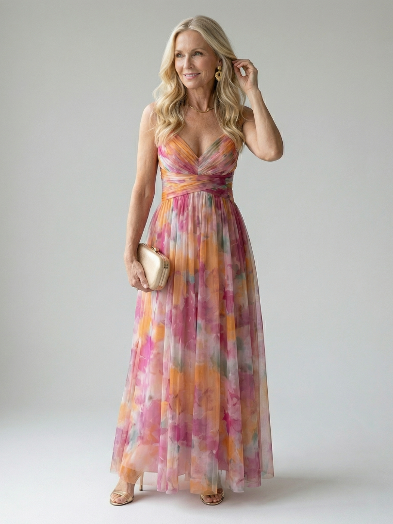 Robe longue cache-cœur douce Isel