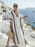 Robe Maxi à Manches Courtes Elvienne