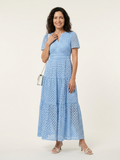 Robe midi à manches courtes Brielle