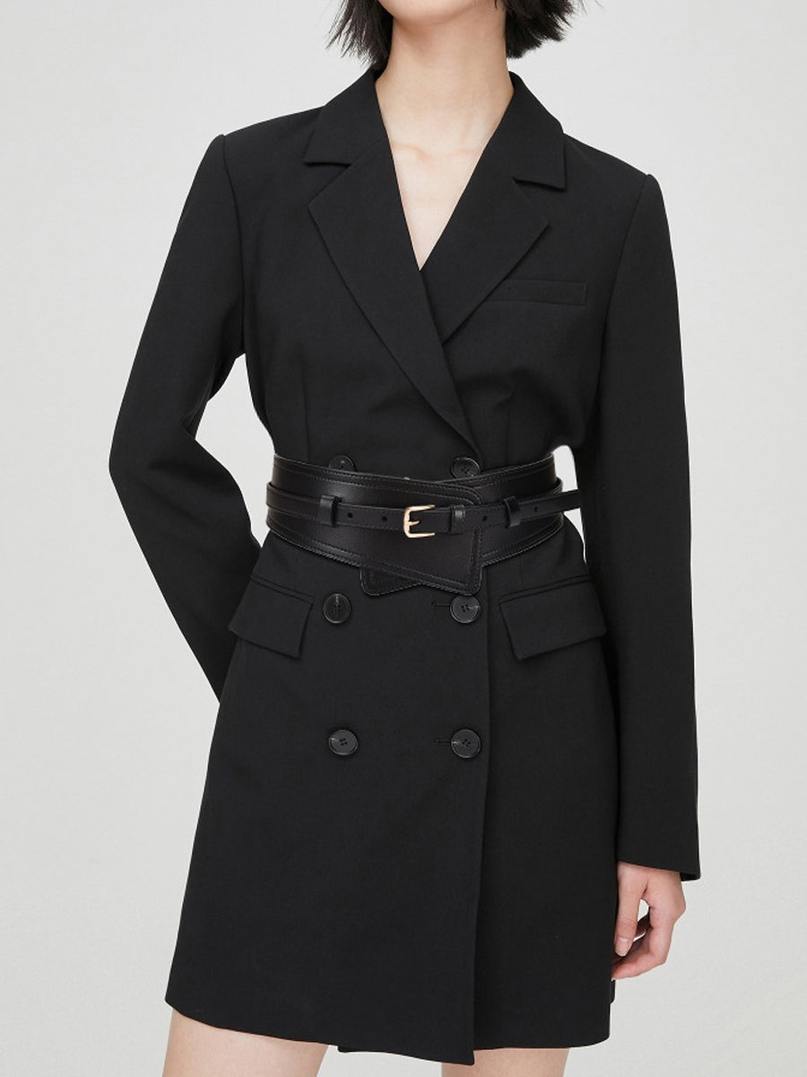 Ceinture large femme tendance style harnais en cuir synthétique