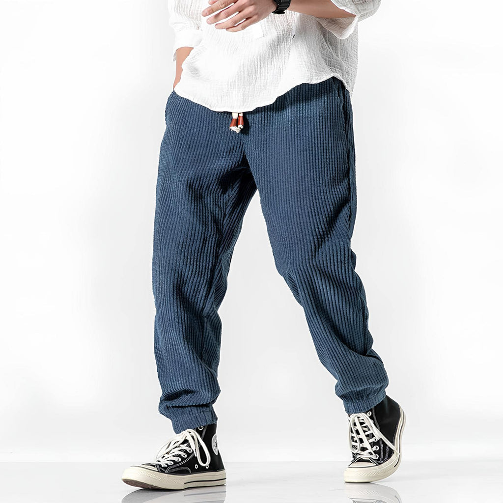 Pantalon jogger en velours côtelé oversize