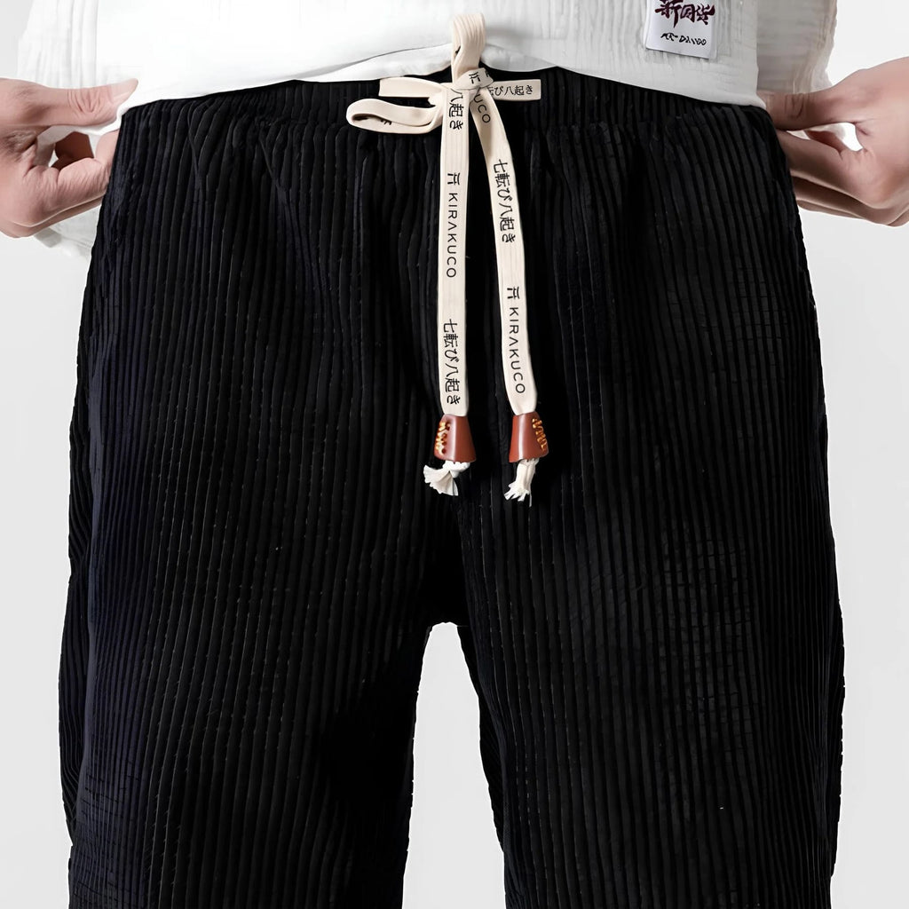 Pantalon jogger en velours côtelé oversize