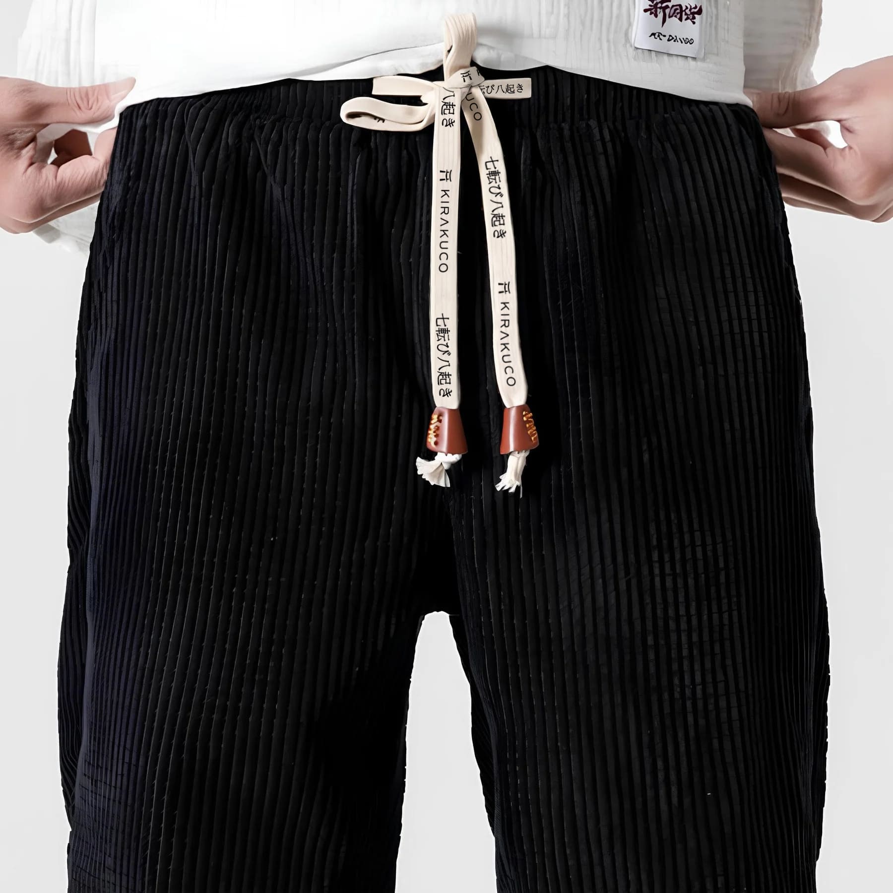 Pantalon jogger en velours côtelé oversize