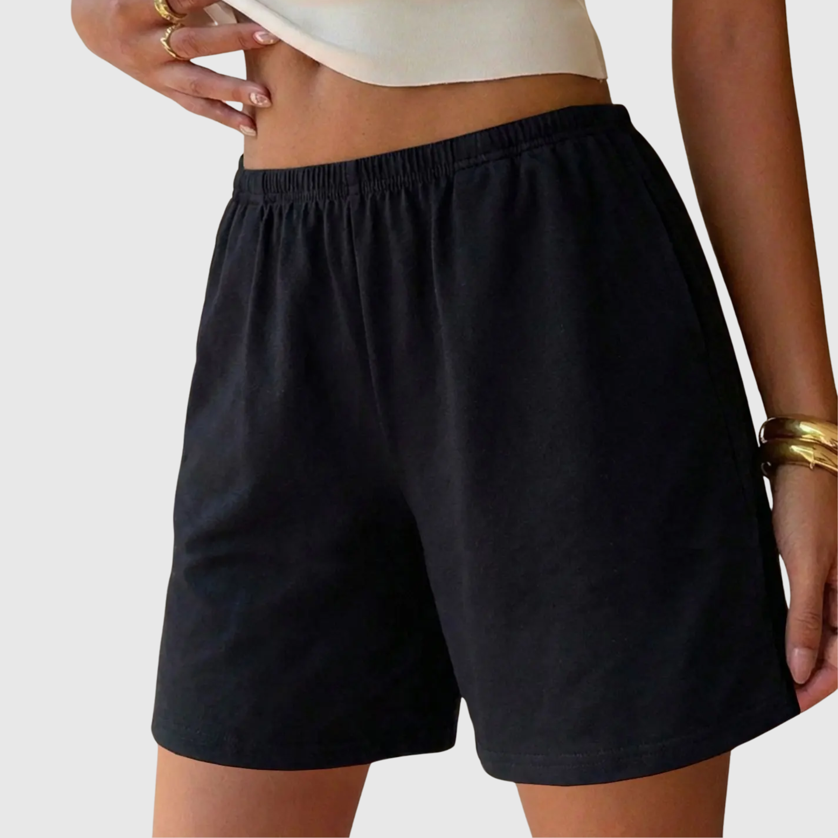 Short Casual Respirant Taille Haute Mila