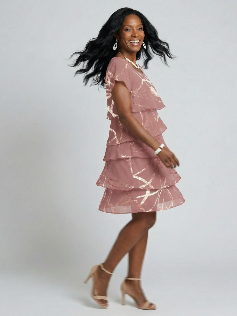 Robe Abstraite Longueur Genou Hoku