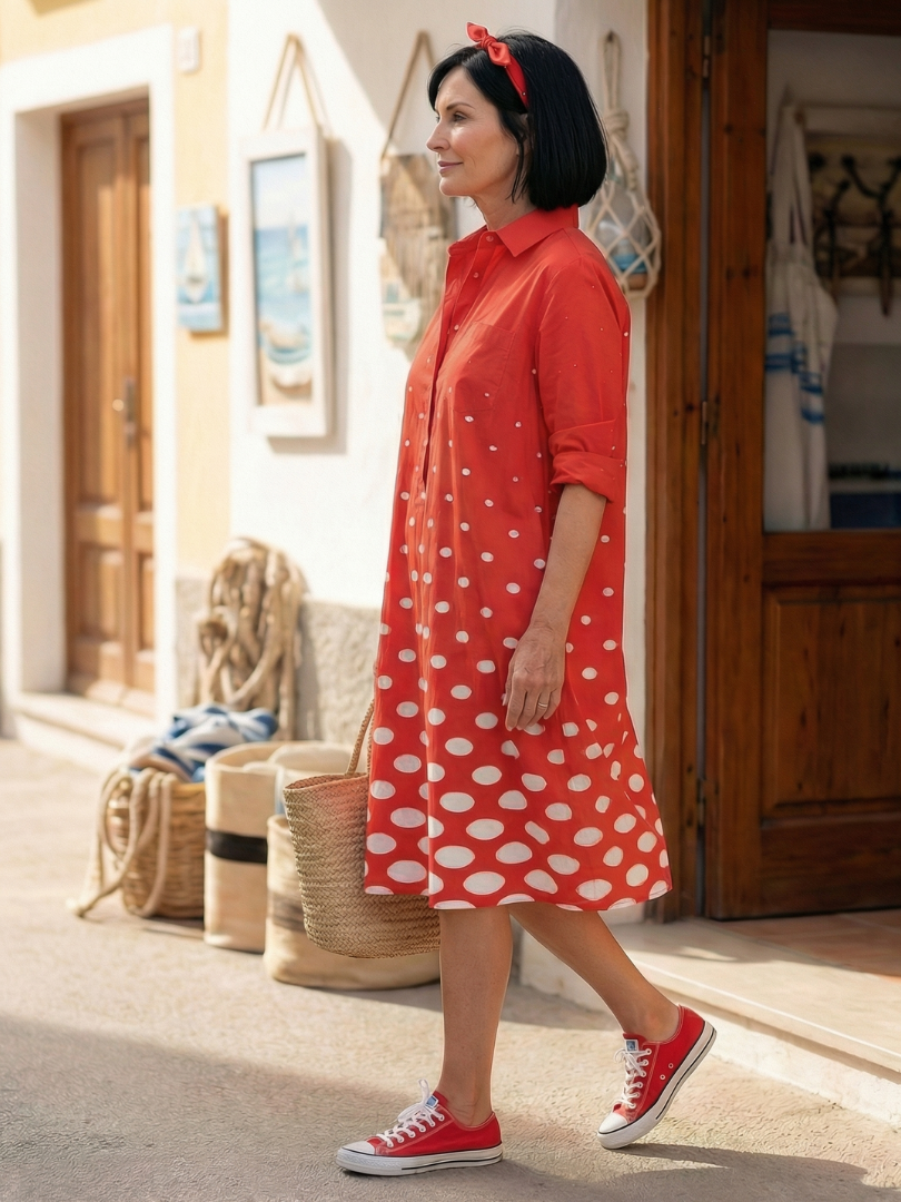 Robe à Pois Lumineux Wrenley