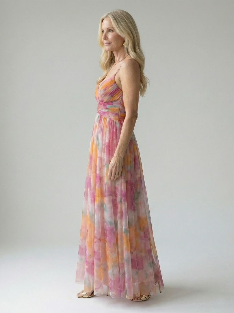 Robe longue cache-cœur douce Isel