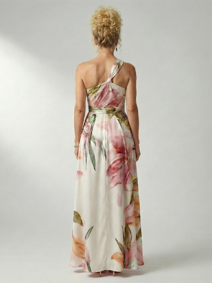 Robe longue fluide à imprimé fleuri Amiel