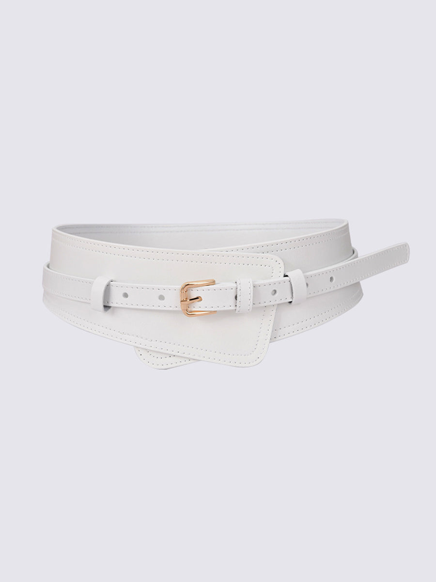 Ceinture large femme tendance style harnais en cuir synthétique