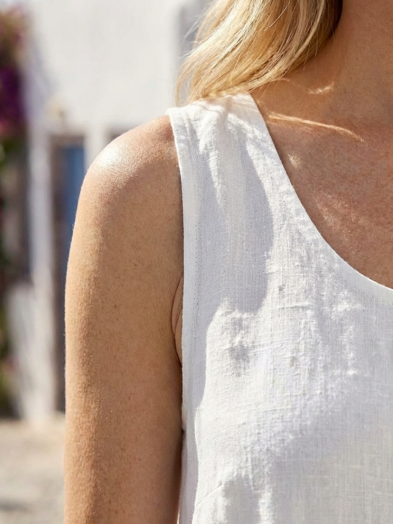 Robe midi sans manches Ismera