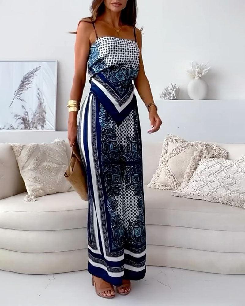 Helen | Conjunto Elegante de Cintura Alta y Pantalones para el Verano