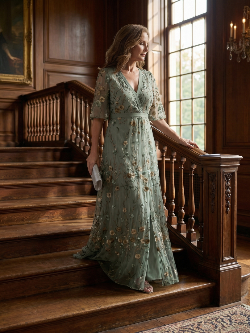 Robe longue Selora dos-nu Bloom Flow