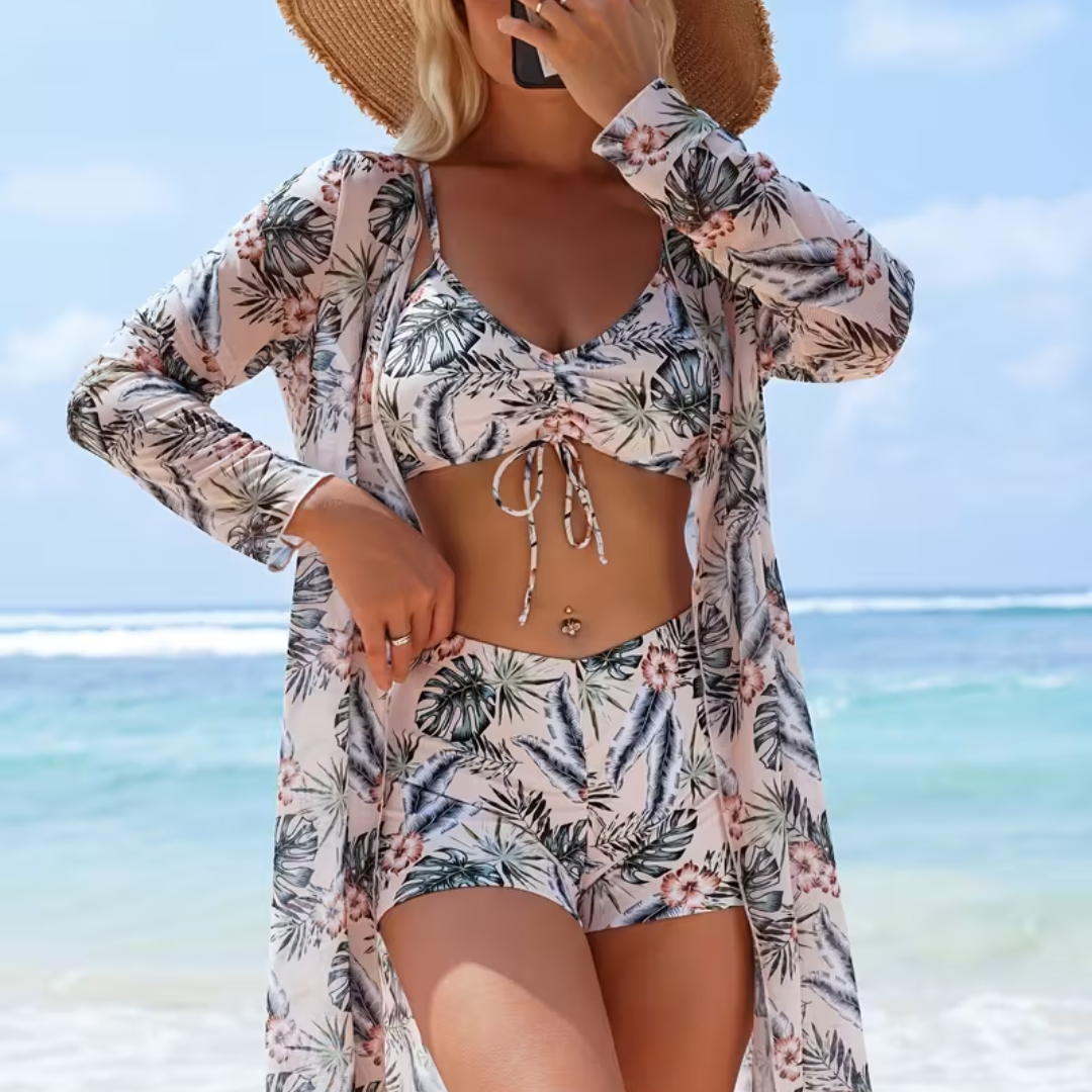 Maillot de Bain Sculptant 3 Pièces Amélie