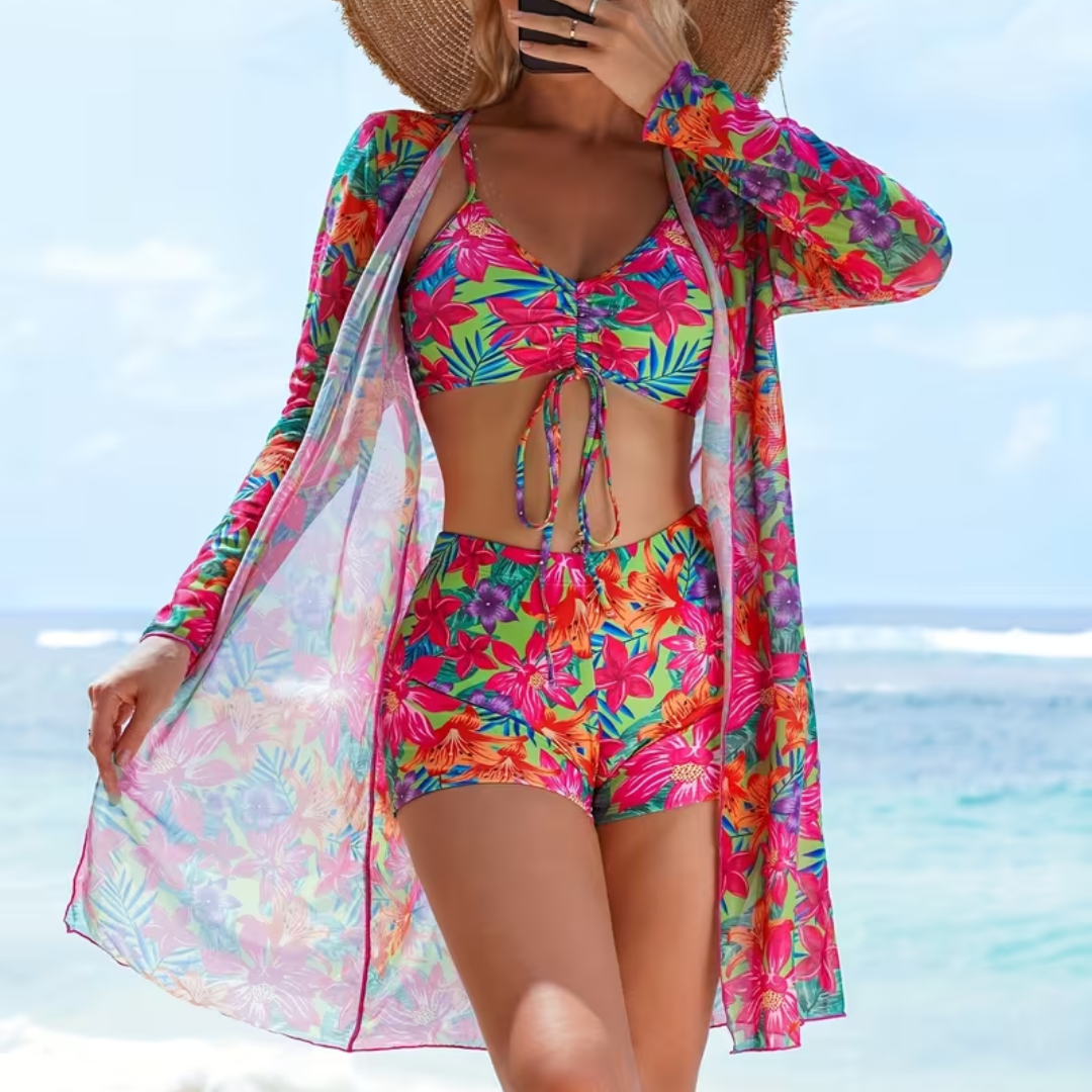 Maillot de Bain Sculptant 3 Pièces Amélie
