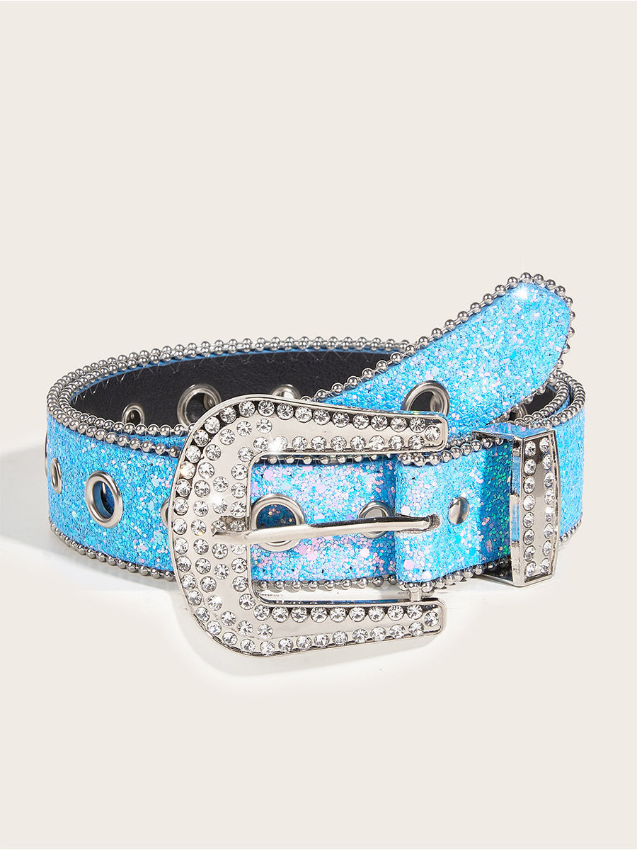 Ceinture Glamour pour Femme avec Boucle Ornée de Strass