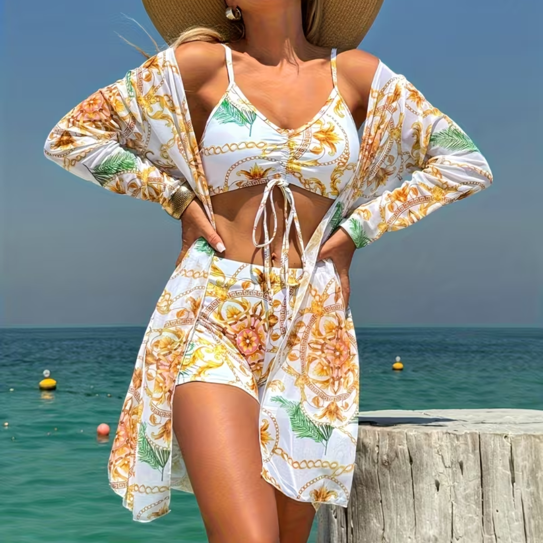 Maillot de Bain Sculptant 3 Pièces Amélie