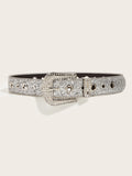 Ceinture Glamour pour Femme avec Boucle Ornée de Strass