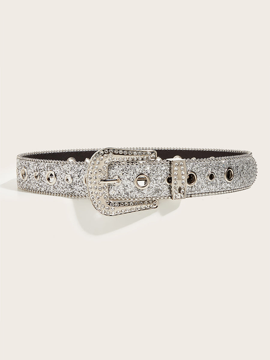 Ceinture Glamour pour Femme avec Boucle Ornée de Strass