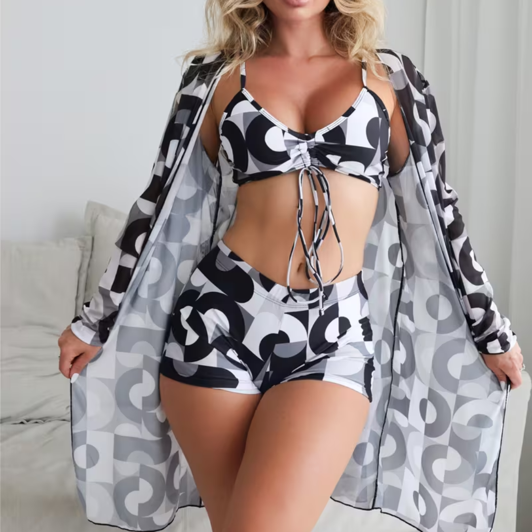 Maillot de Bain Sculptant 3 Pièces Amélie