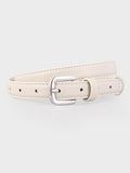 Ceinture pour Femme Classique et Élégante avec Boucle Carrée en Cuir