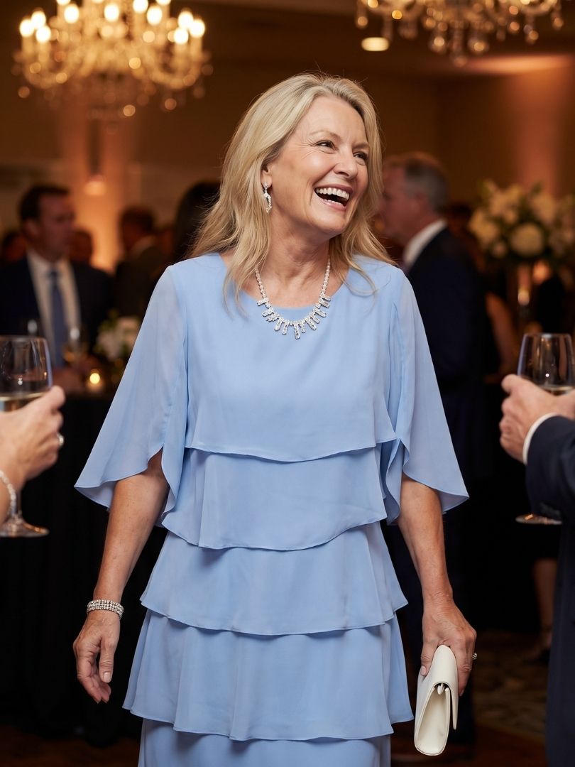 Robe Midi à Volants Margaux