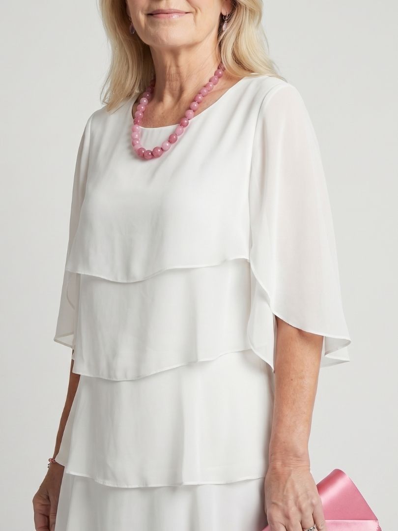 Robe Midi à Volants Margaux