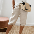 Short Capri Camille à cordon de serrage