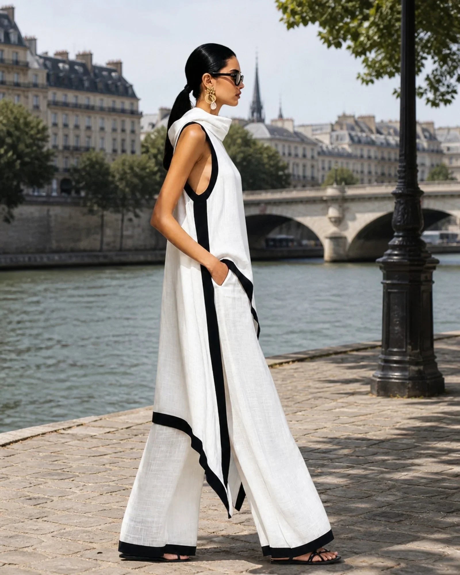 Leonora | Ensemble élégant pantalon et blouse
