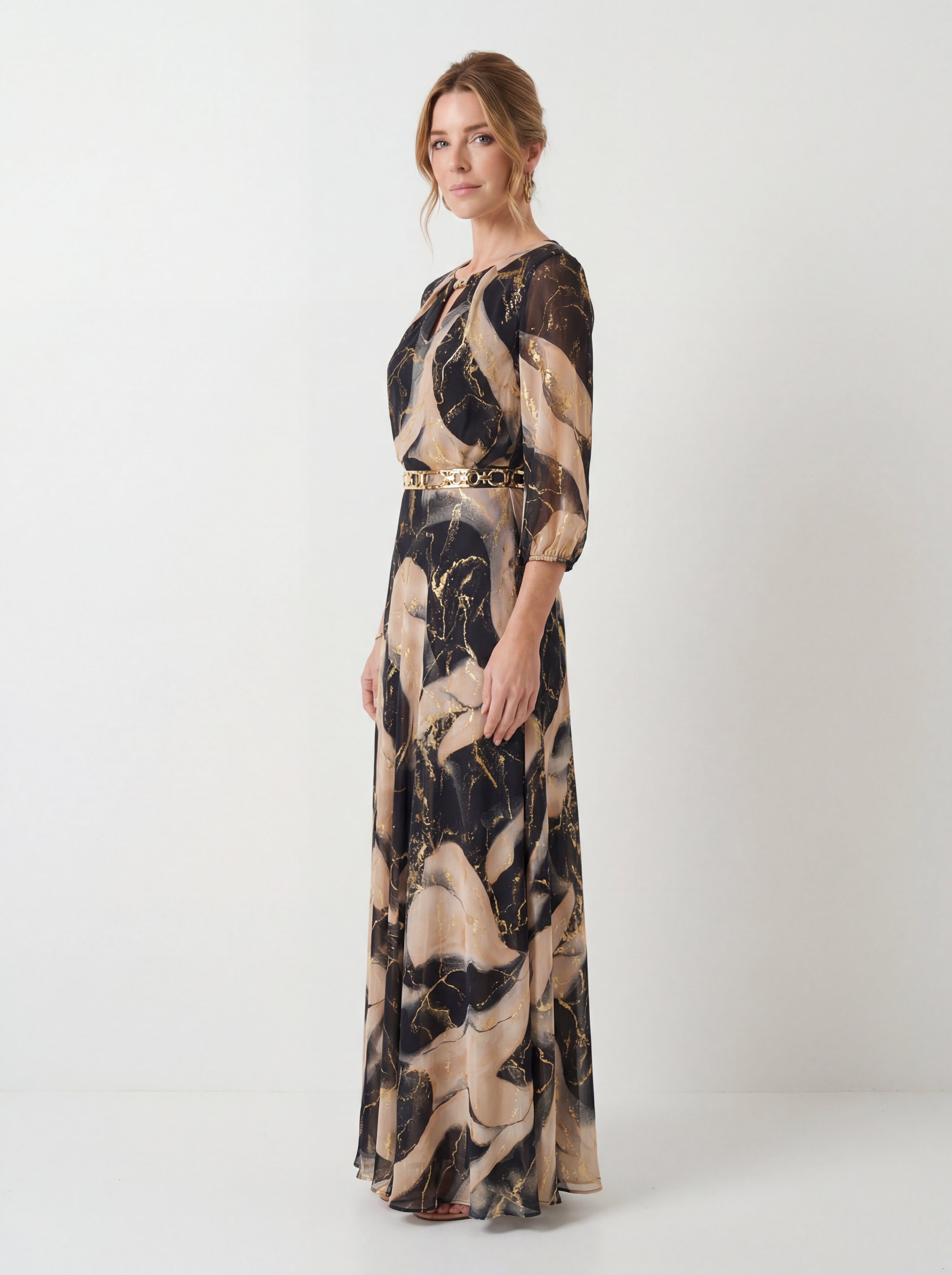 Vestido Gasa Estampado