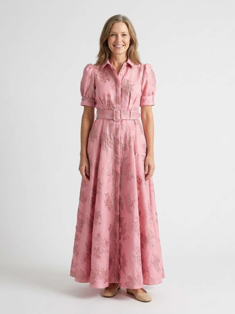 Robe chemise maxi florale Xanthea