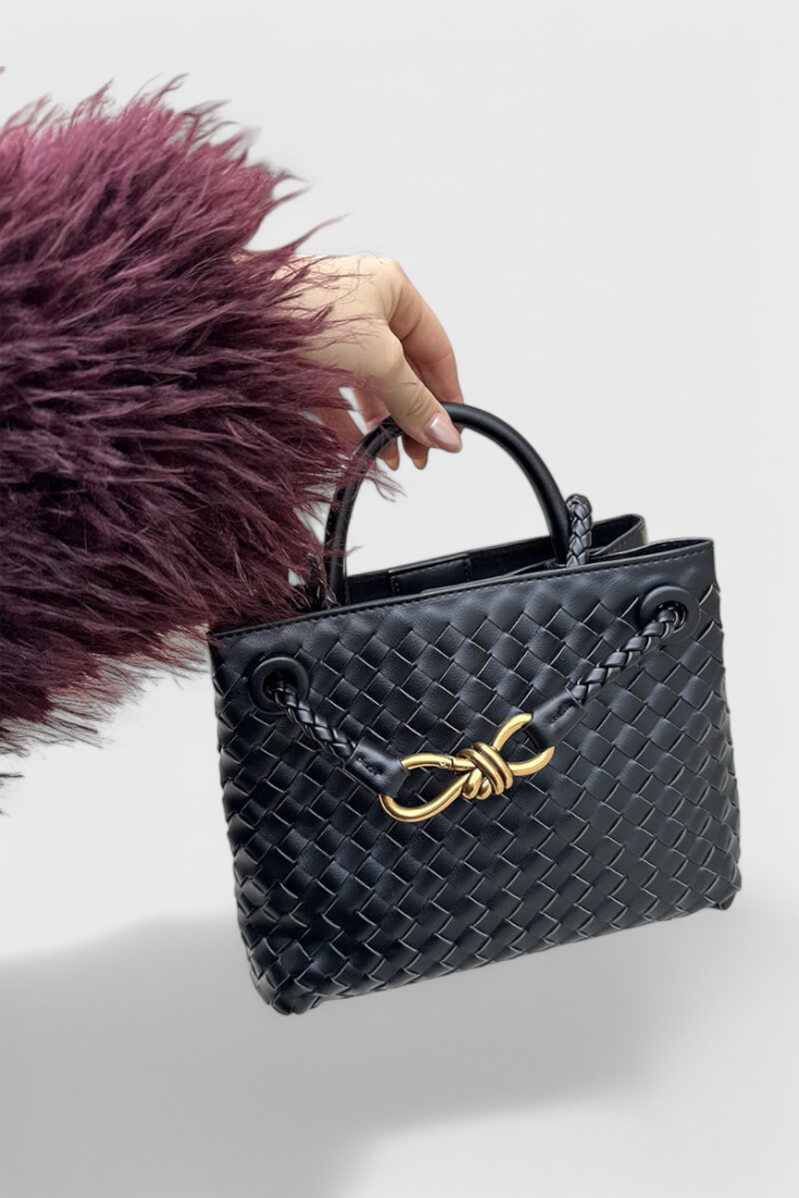 Sac bandoulière tissé Indigo