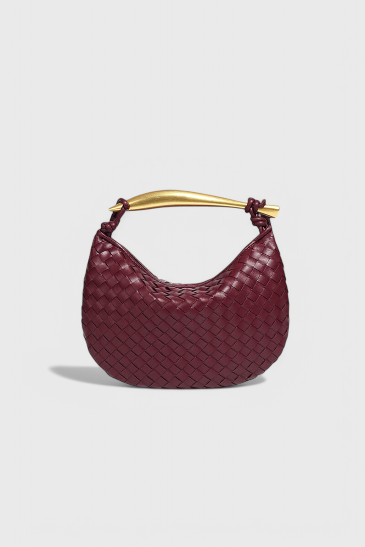 Sac tissé Gerda avec anse dorée