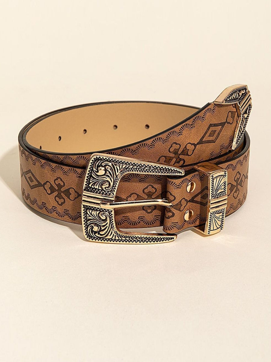Ceinture Femme Tendance Style Western Imprimée