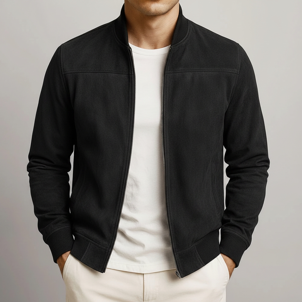 Charles | Veste homme effet daim