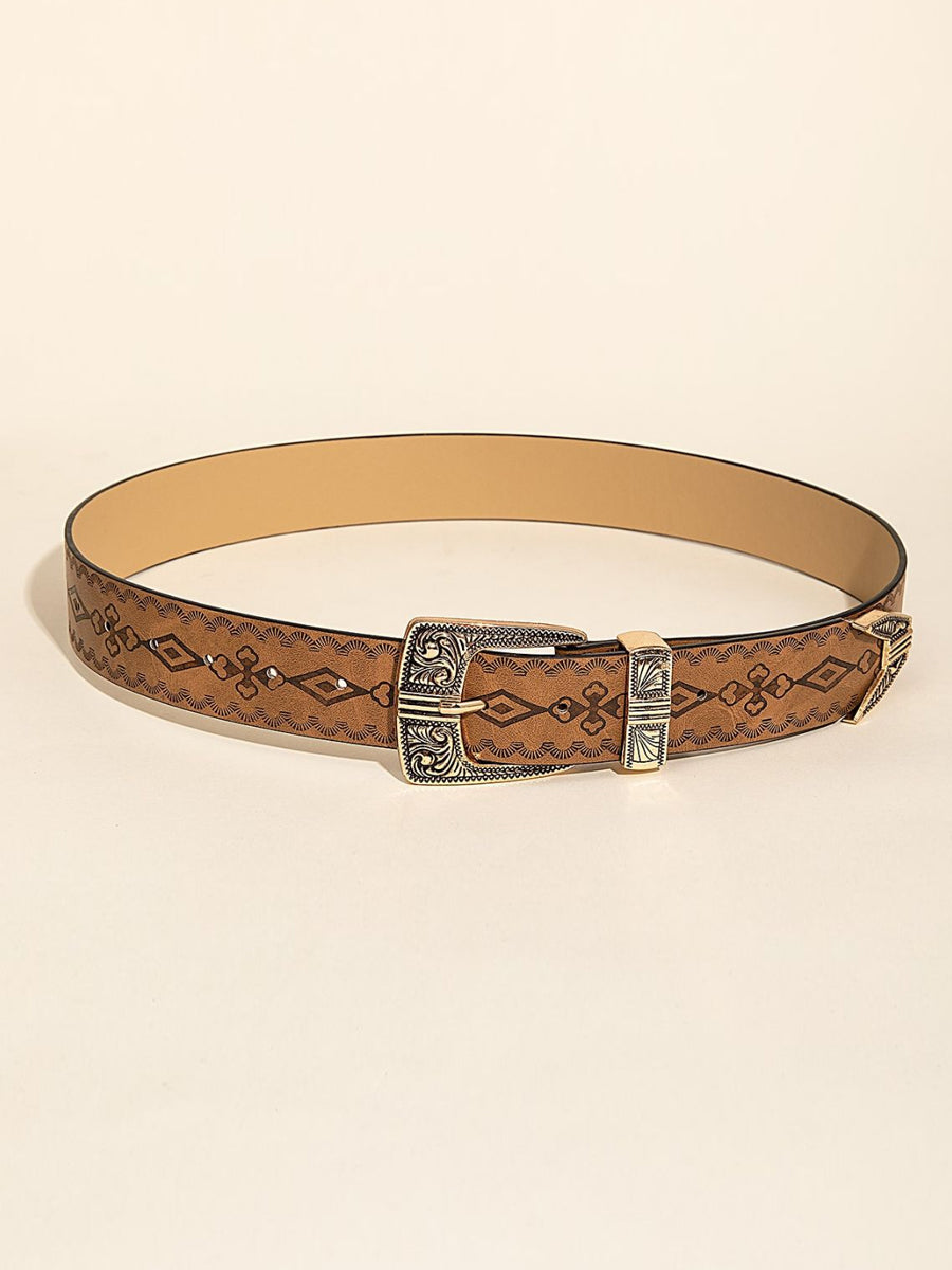 Ceinture Femme Tendance Style Western Imprimée