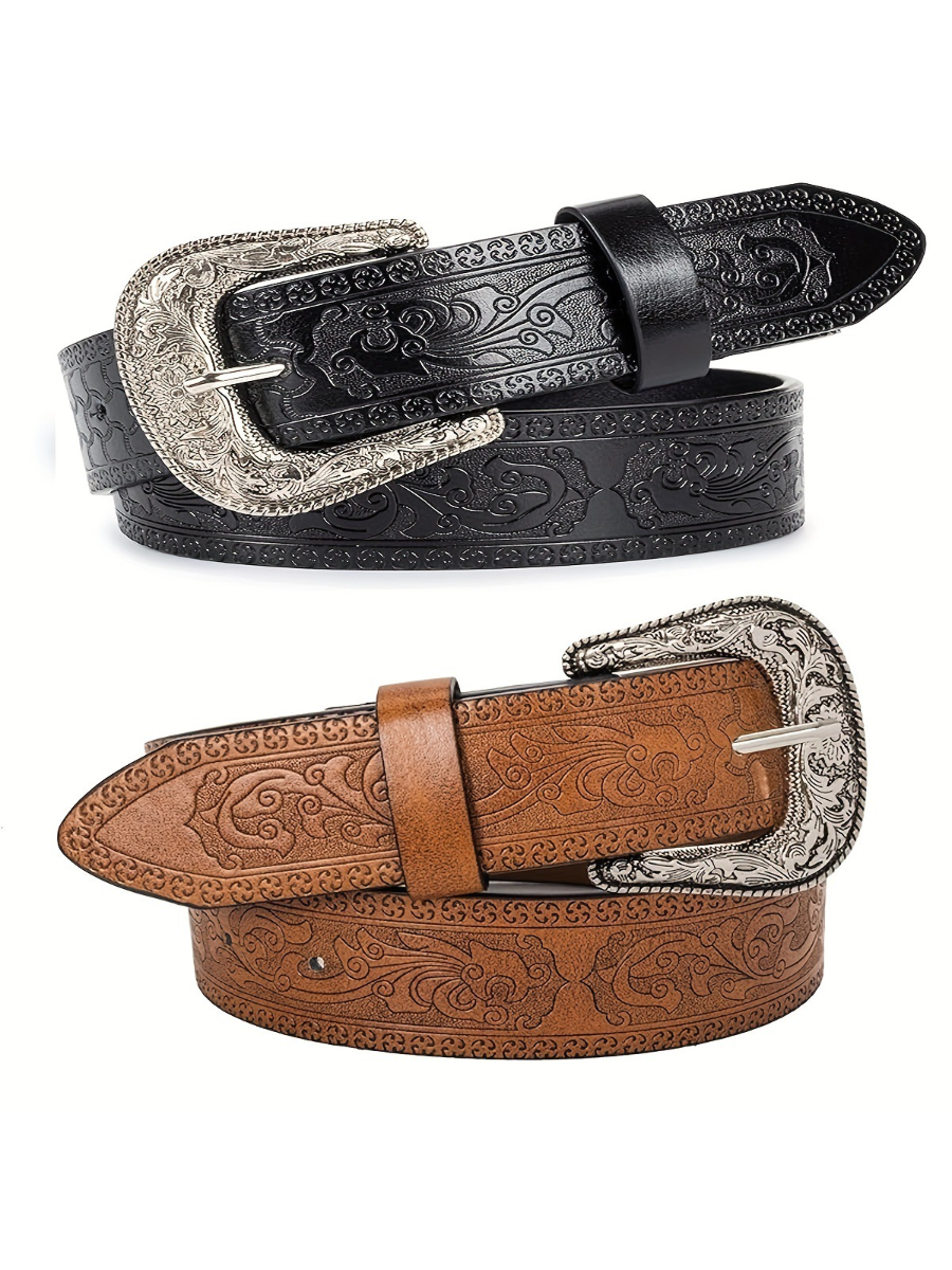 Ceinture femme vintage en jean style western
