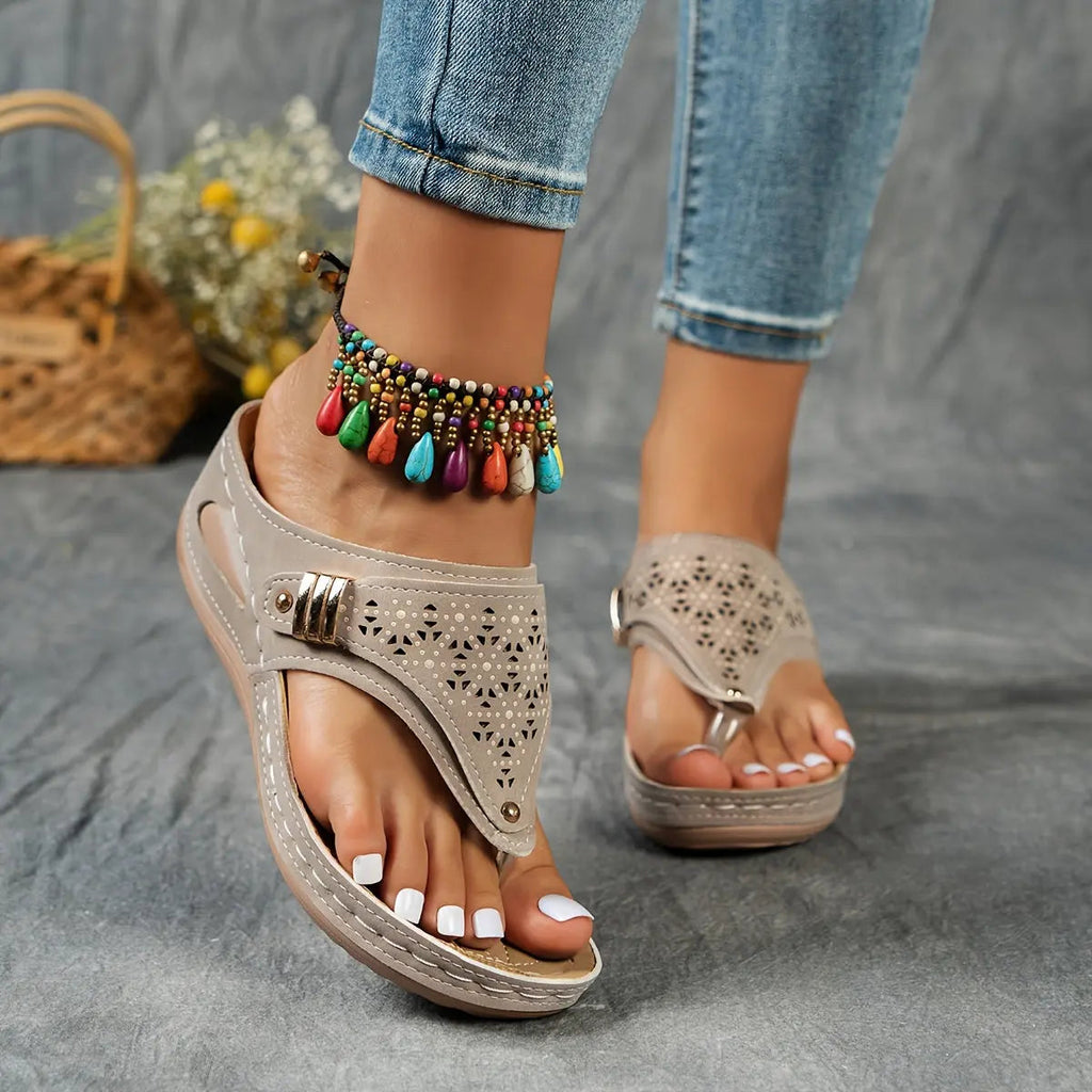 Élodie Sandalias con Cuña y Chancla