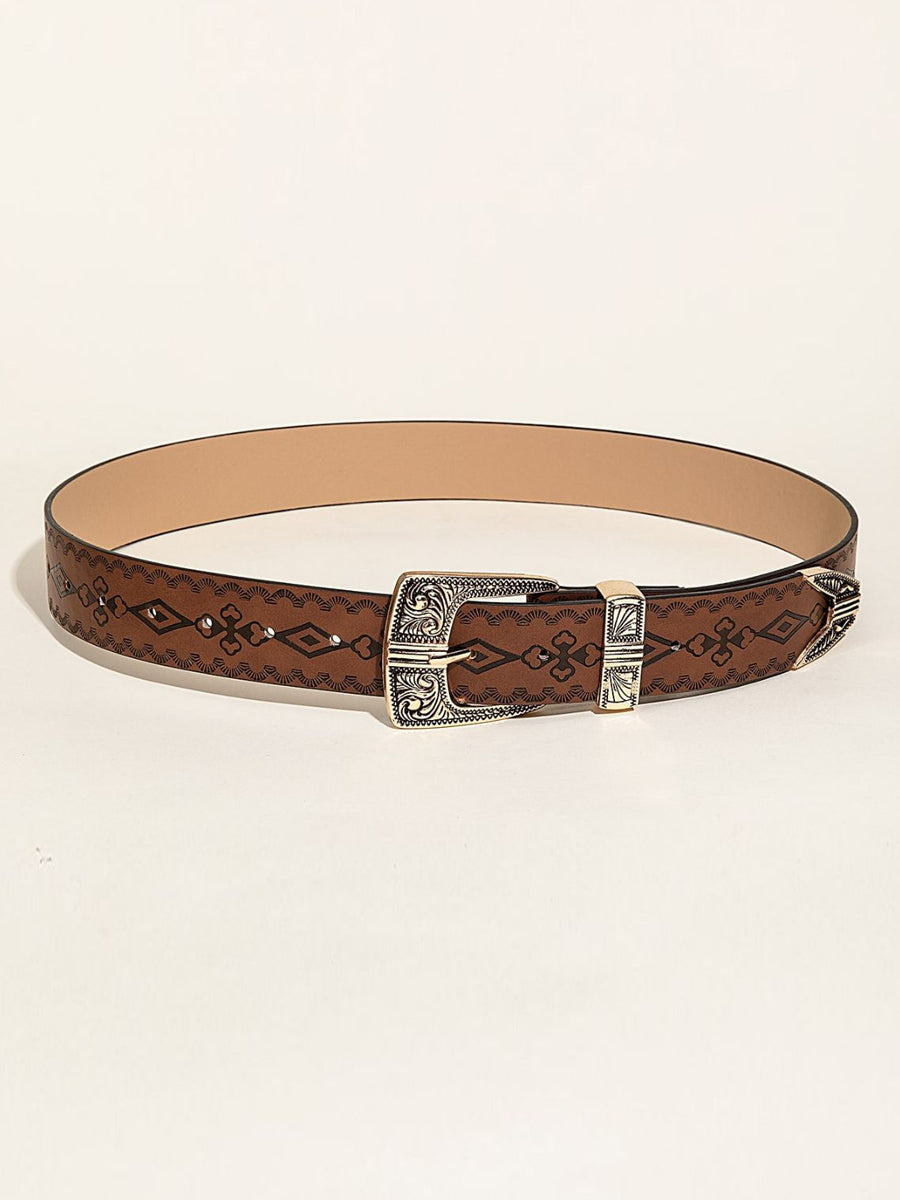Ceinture Femme Tendance Style Western Imprimée