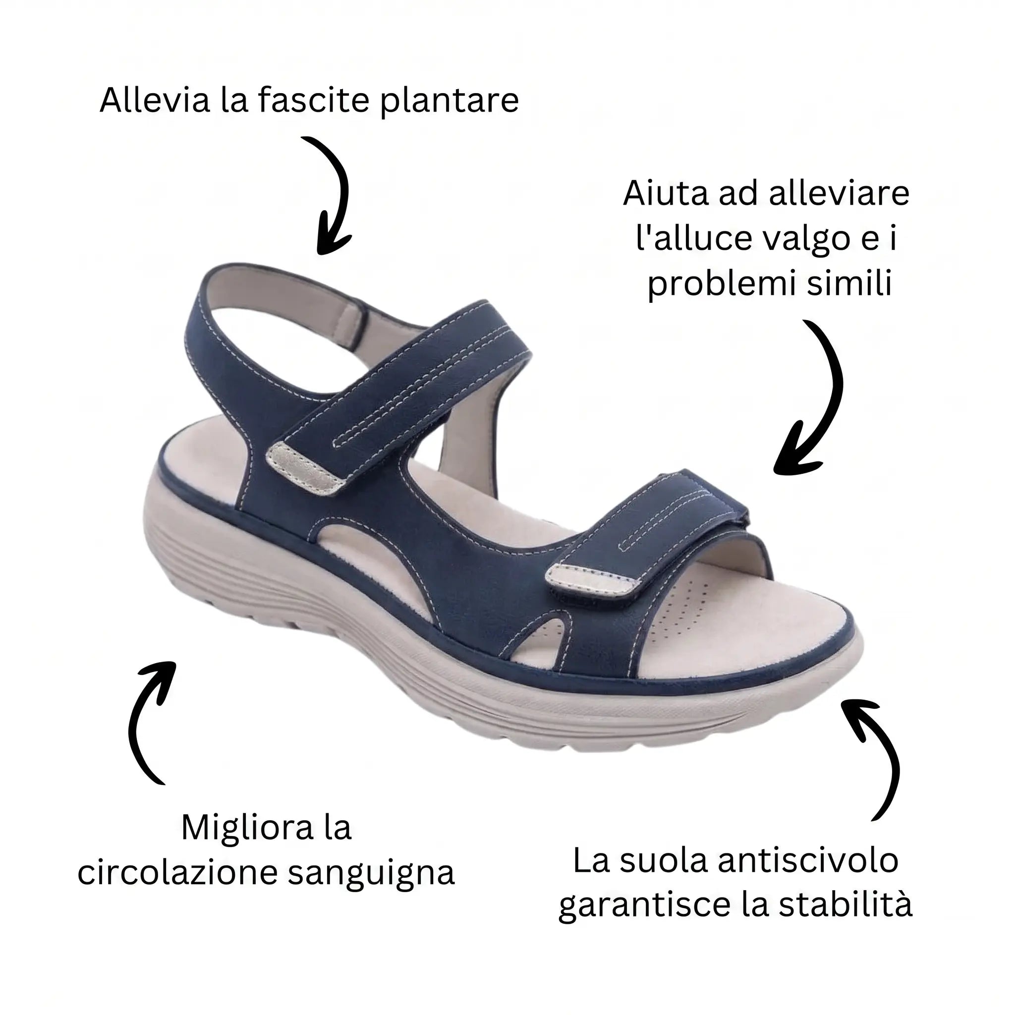 Soline Sandales Orthopédiques Antidérapantes