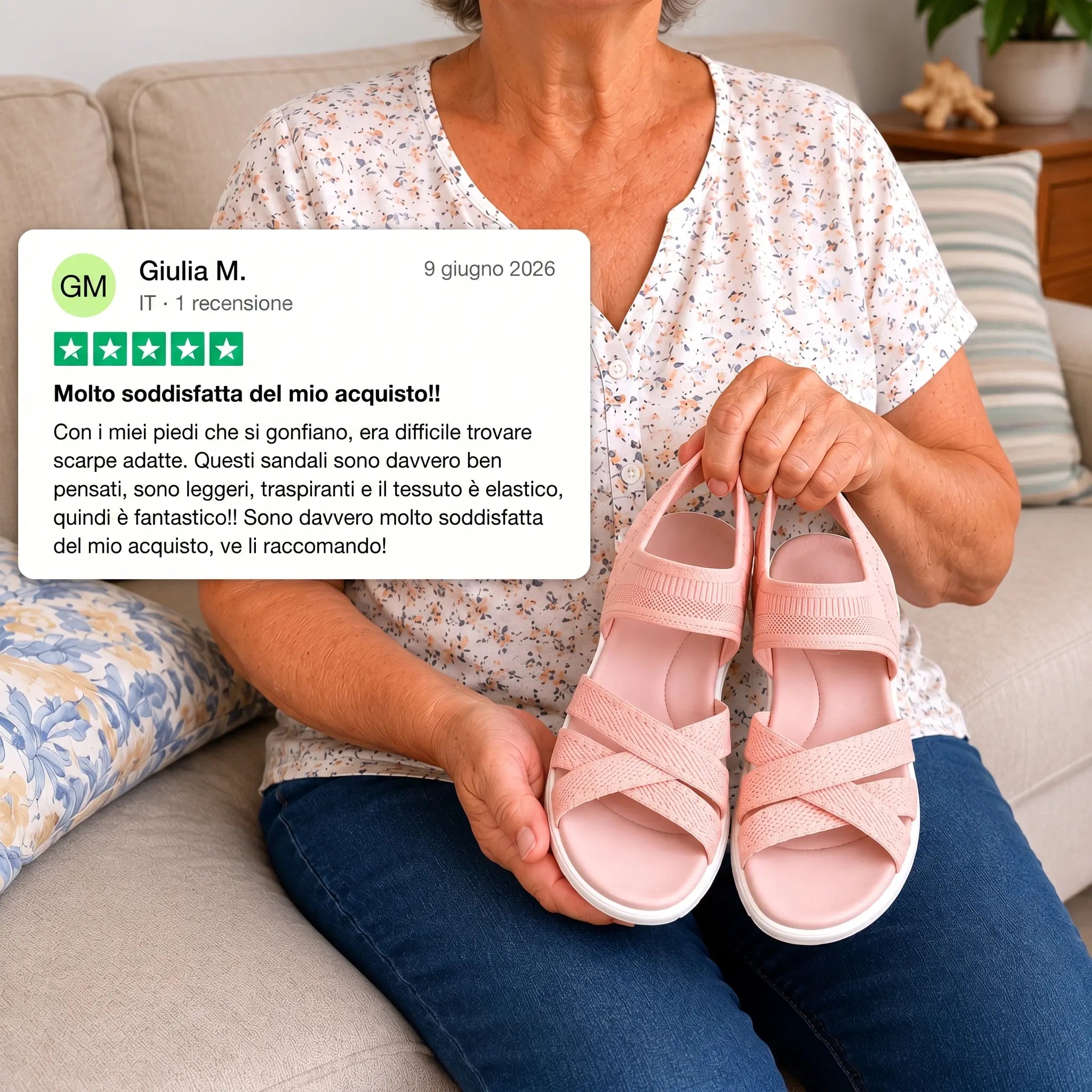 ErgoLina Sandales Orthopédiques Confort